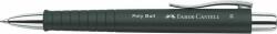 Faber-Castell Golyóstoll, 0, 7 mm, nyomógombos tolltest, fekete tolltest, FABER-CASTELL "Poly Ball", kék (TFC241199) - tutitinta