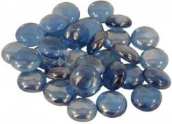 Happet világos kék üvegkavicsok (25 mm) 300 g