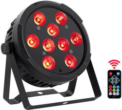Thunder Germany LP-94R (9x4W) RGBW LED PAR fényeffekt + DMX + TÁVIRÁNYÍTÓ