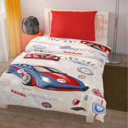 Kvalitex Lenjerie de pat din bumbac, pentru copii, Racing, 140 x 200 cm, 70 x 90 cm