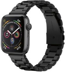 Apple Watch 1-6, SE (42 / 44 mm), fém pótszíj, Spigen Modern Fit, fekete - tok-shop