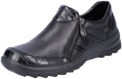 RIEKER Pantofi dama casual, piele naturala, L7166-00, negru - 37 EU