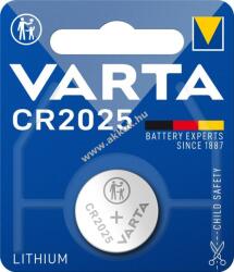 VARTA CR2025 lítium gombelem 1db/csomag 3V