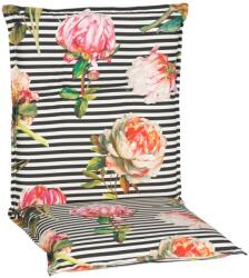 Geoff Keményfa kerti bútor pados Relax szett B129_Csíkos-rózsás (30030R-B129)