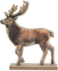 Clayre & Eef Figurina Ren lemn maro 22x5x26 cm (6H1899) - decorer
