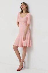 GUESS ruha rózsaszín, mini, harang alakú - rózsaszín XS