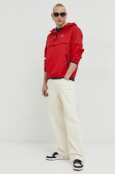 Tommy Jeans rövid kabát férfi, piros, átmeneti - piros S - answear - 41 990 Ft