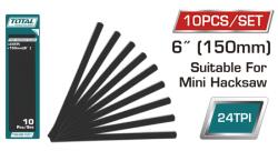 Total Set lame mini-fierastrau 150mm, 6 Total TMHSB1501 (TMHSB1501)