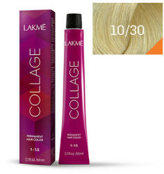 LAKMÉ COSMETICS Vopsea de par permanenta 10/30 blond platinat auriu Collage 60ml (8429421299435)
