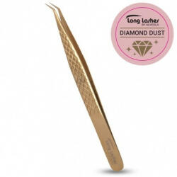Long Lashes Penseta cu cap scurt pentru extensii de gene Diamond Dust 11.5cm (LLA33026)