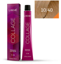 LAKMÉ COSMETICS Vopsea de par permanenta 10/40 blond platinat cupru Collage 60ml (8429421299442)