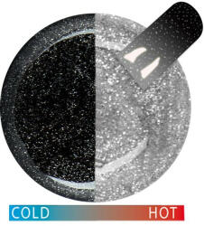 Cupio Glitter gel termic fara hemma Black-White 5ml (8666)