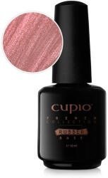 Cupio Oja semipermanenta Rubber Base French Collection - Perfect French Shimmer Red 15ml (C1483)