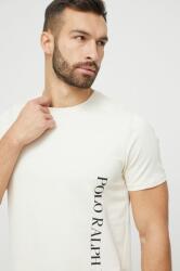 Ralph Lauren pizsama póló bézs, nyomott mintás - bézs XXL