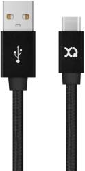 XQISIT Cotton Cable USB to Type C 3.0 1, 8m, black, 27749 (27749) - vexio