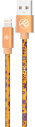Tellur Cablu Graffiti Tellur USB to Lightning, 3A, 1m, portocaliu (TLL155611) - vexio