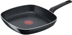 Tefal Tigaie grill Tefal Simple Cook, Thermo-Signal, Invelis antiaderent din titan, 26 x 26 cm (3168430312579)