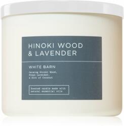 Bath & Body Works Hinoki Wood & Lavender lumânare parfumată 411 g