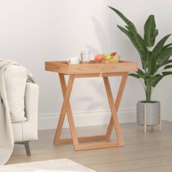 vidaXL Masă pliantă cu tavă, 52x36x56, 5 cm, lemn masiv de nuc (350349) Tava