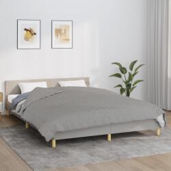 vidaXL Pătură cu greutăți, gri, 220x240 cm, 15 kg, material textil (3154792) Patura