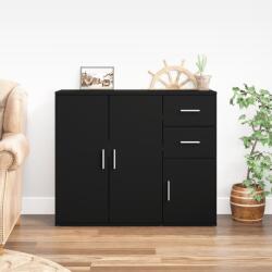 vidaXL Servantă, negru, 91x29, 5x75 cm, lemn prelucrat (823270) Comoda
