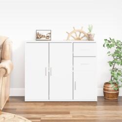 vidaXL Servantă, alb extralucios, 91x29, 5x75 cm, lemn prelucrat (823271) Comoda