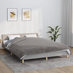 vidaXL Pătură grea cu husă, gri, 200x230 cm, 9 kg, material textil (3154894) Patura