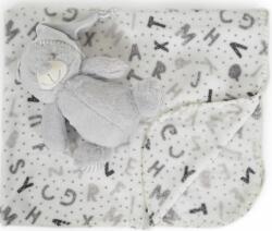 Cangaroo Pătură cu jucărie Cangaroo - Ursuleț gri, 90 x 75 cm (109598) Lenjerii de pat bebelusi‎, patura bebelusi