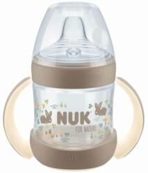 Nuk Biberon de suc din silicon NUK for Nature - 150 ml, crem (10215368)