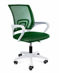 Jumi Scaun de birou, rotativ, cu plasa, cotiere, alb si verde, 54x54x95 cm (CM-923508) - artool
