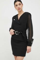 Morgan rochie culoarea negru, mini, drept 9BYY-SUD1MF_99X
