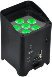 Thunder Germany LPQB-1 (6x10W) LED PAR fényeffekt + DMX + TÁVIRÁNYÍTÓ + WIFI + AKKUMULÁTOR - mkaudio