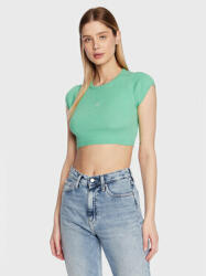 Calvin Klein Bluză J20J220709 Verde Cropped Fit