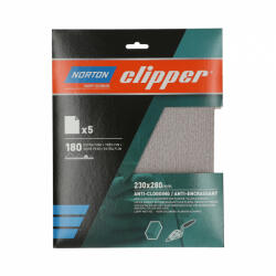 Norton Clipper A275 No-fil® csiszolópapír 230x280mm P180, 10 db/csomag (CT218241) - corvinustoolskft