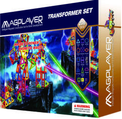 Magplayer Joc de constructie magnetic - 208 piese PlayLearn Toys