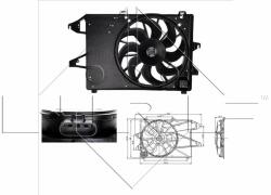 NRF Ventilator, radiator NRF 47004 (47004) - automobilus