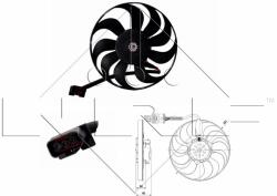 NRF Ventilator, radiator NRF 47392 (47392) - automobilus