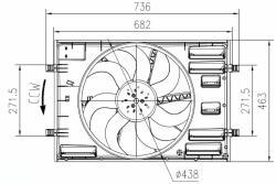 NRF Ventilator, radiator NRF 47916 (47916) - automobilus