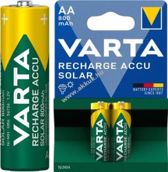 VARTA Solar Rechargeable Recharge Accu AA Mignon ceruza HR6 (56736) akku 1, 2V 800mAh 2db/csomag NiMH