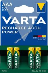 VARTA Akku Ready2Use Micro Mikro (tölthető elem) AAA 4db/csom. 800mAh