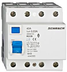 Schrack AR054103 Hibaáram kapcs. 4P A-typ. 30mA 40A 10kA Schrack AR054103 (AR054103)