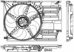 MAHLE Ventilator, radiator MAHLE BEHR *** PREMIUM LINE *** CFF 403 000P (CFF 403 000P)