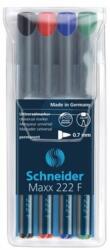 Schneider Alkoholos marker OHP 0, 7mm tűhegyű Schneider Maxx 222 F 4 klf. szín (112294) - web24