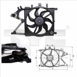 TYC Ventilator, radiator TYC 825-0007 - automobilus