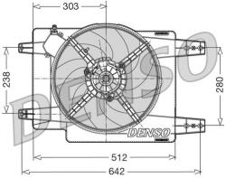 DENSO Ventilator, radiator DENSO DER01011 (DER01011) - automobilus