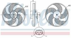 NISSENS Ventilator, radiator NISSENS 85672 - automobilus