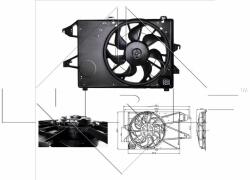 NRF Ventilator, radiator NRF 47005 (47005) - automobilus
