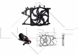 NRF Ventilator, radiator NRF 47012 (47012) - automobilus