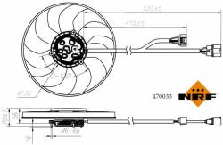 NRF Ventilator, radiator NRF 470033 (470033) - automobilus