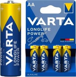 VARTA Longlife Power LR6/AA (Mignon ceruza) 4906 elem 1, 5V 4db/csomag alkáli-mangán